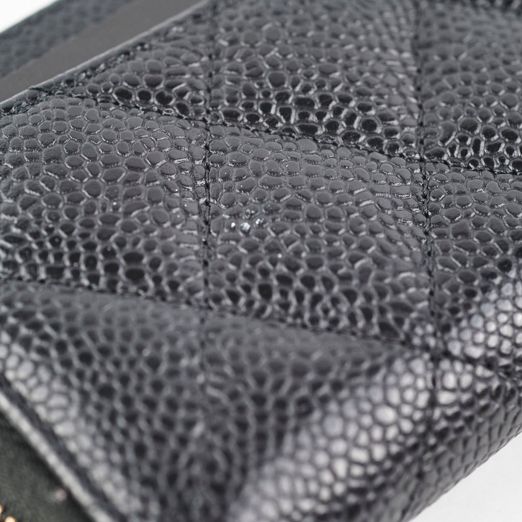 Chanel Caviar Zippy CardHolder Black 31Series
