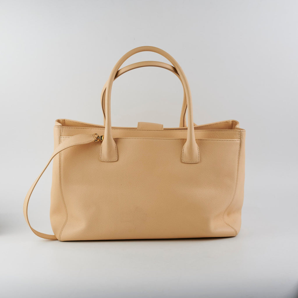 Chanel Caviar Cerf Tote Large Beige