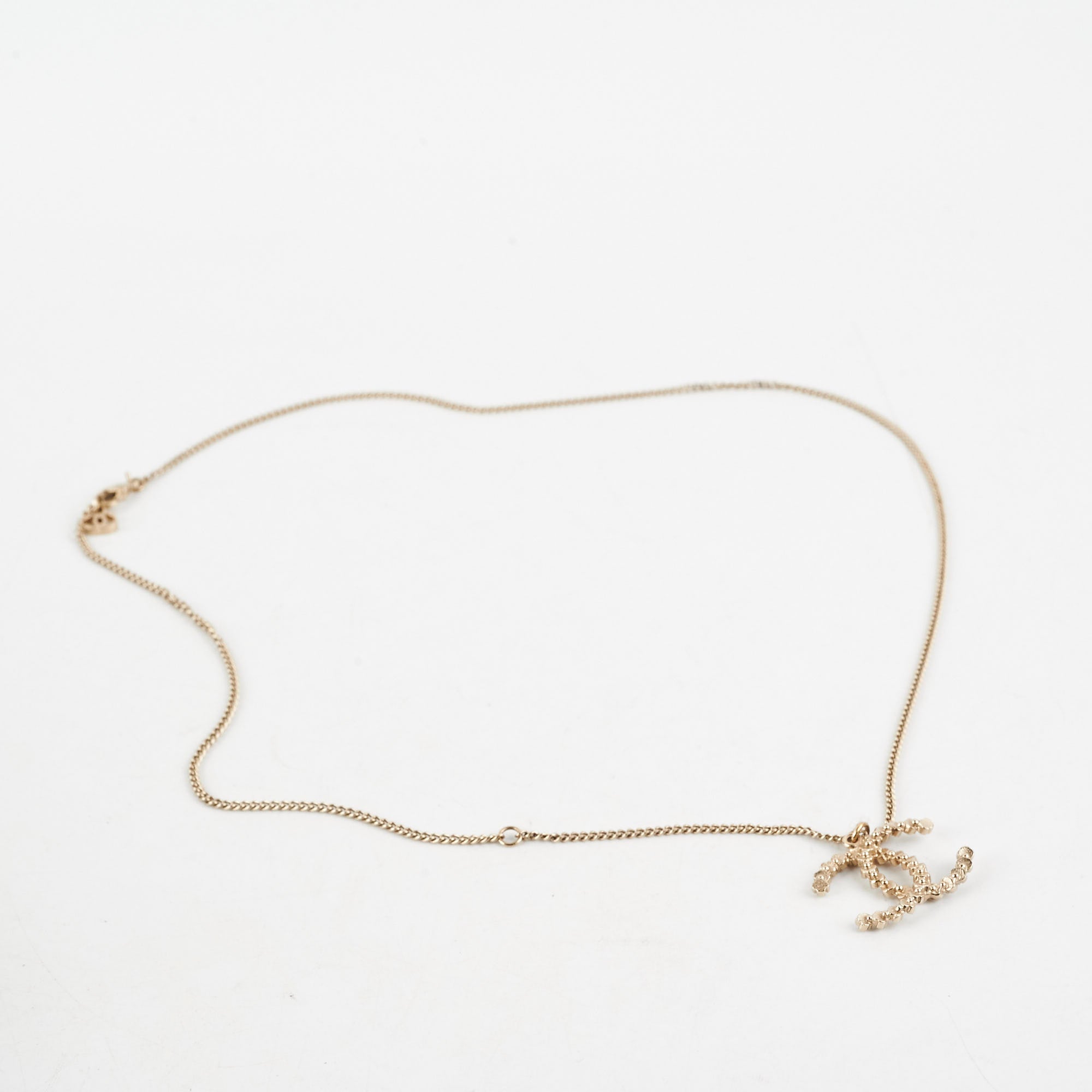 Chanel Gold Rhinestone Necklace Costume Jewellery