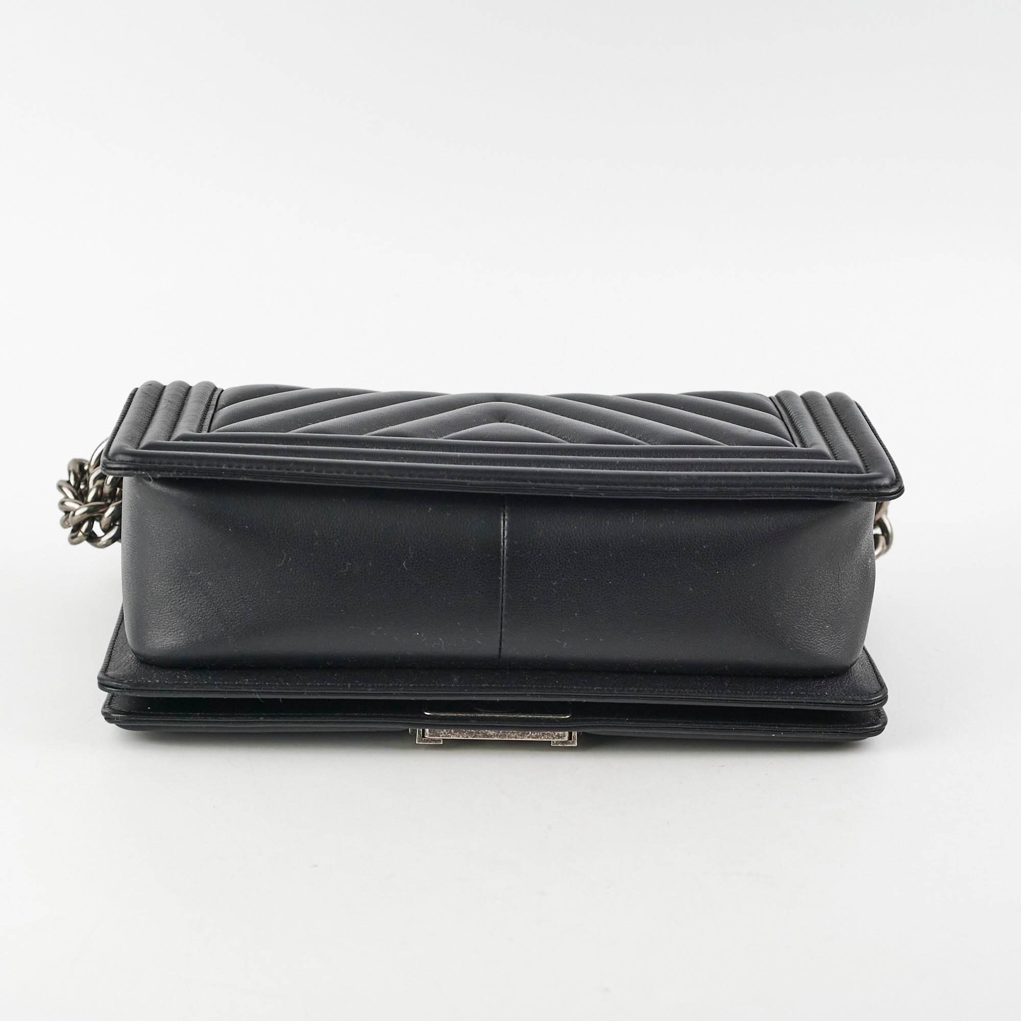 Chanel Boy Old Medium Black Chevron