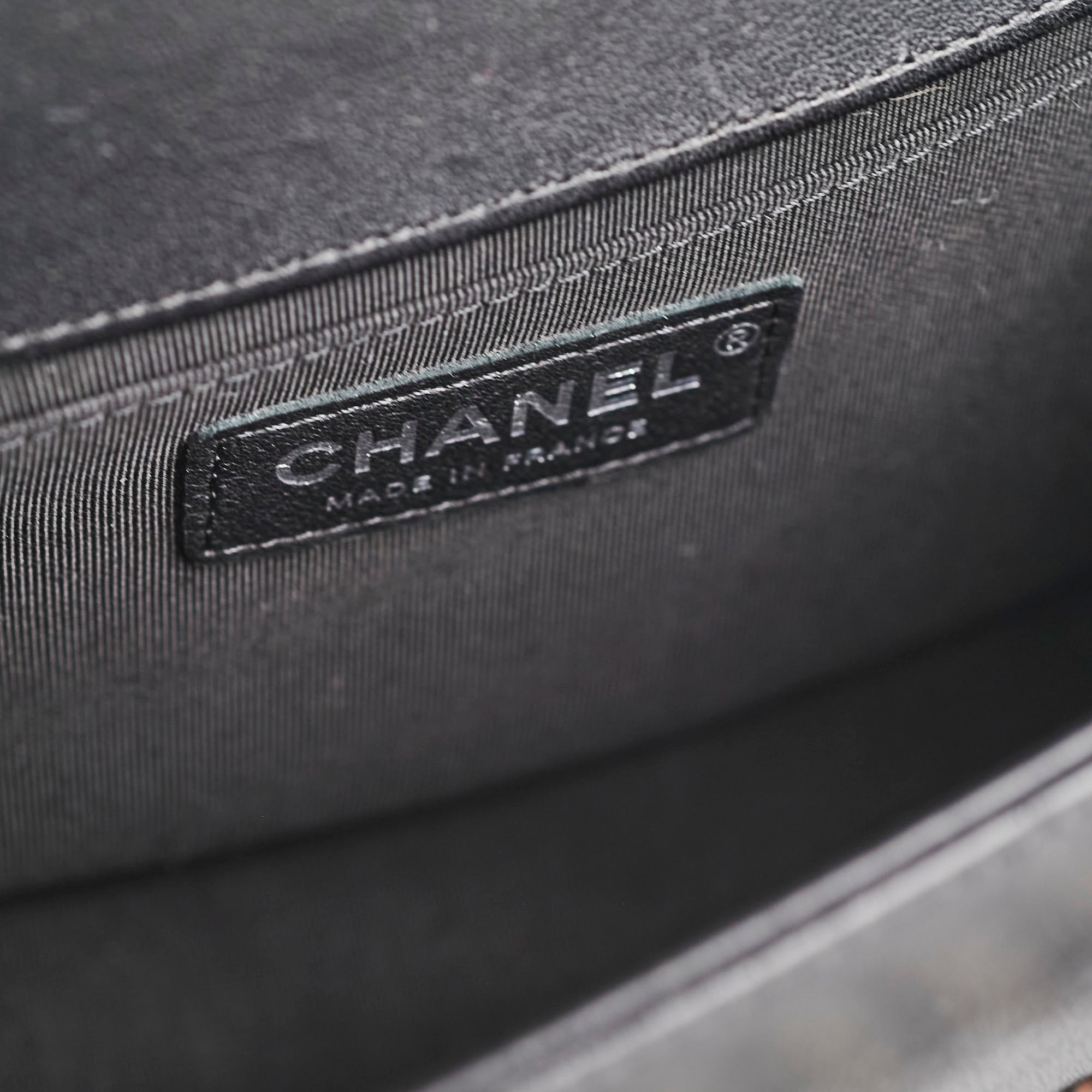 Chanel Boy Old Medium Black Chevron