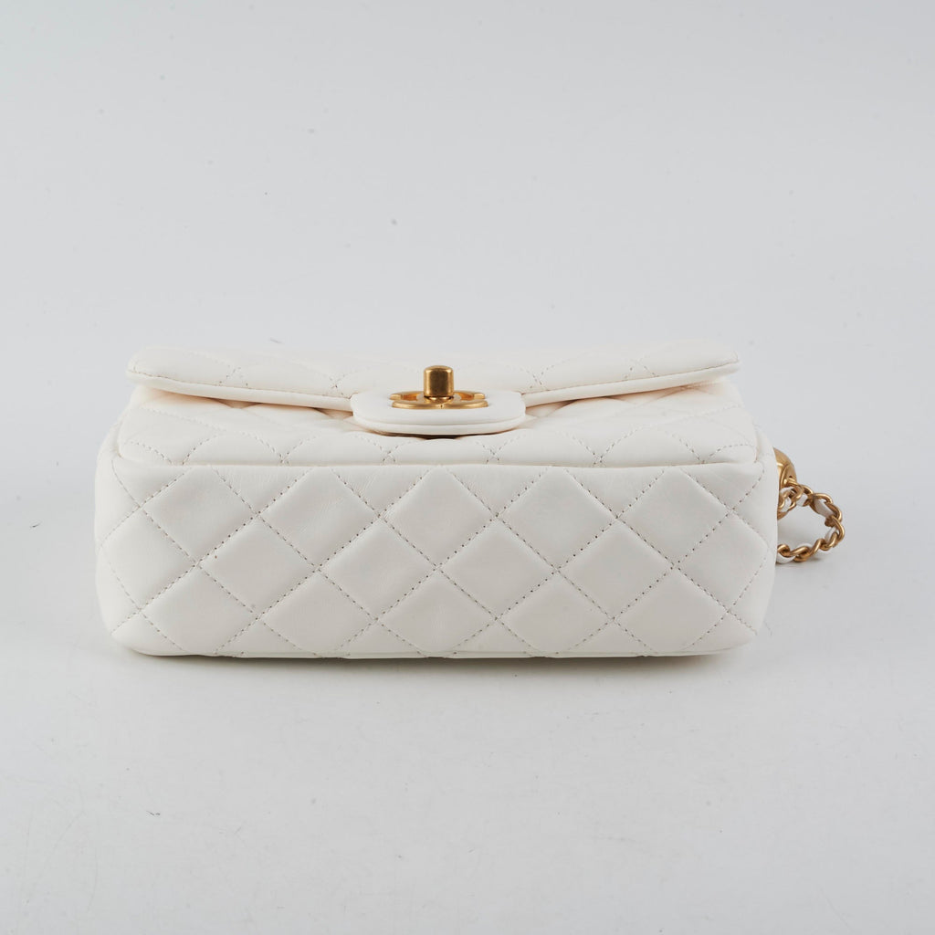 Chanel Pearl Crush Mini Rectangular White
