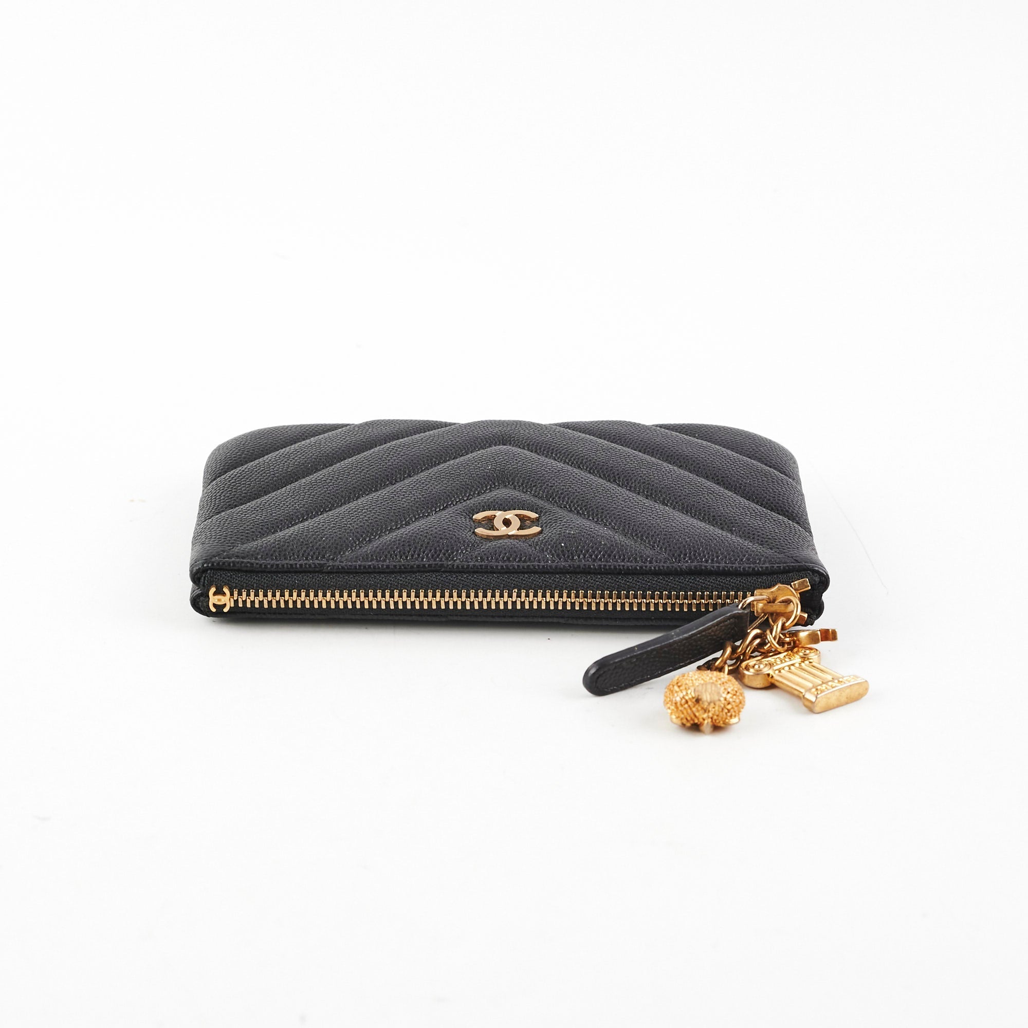 Chanel Seasonal O Case Caviar Black