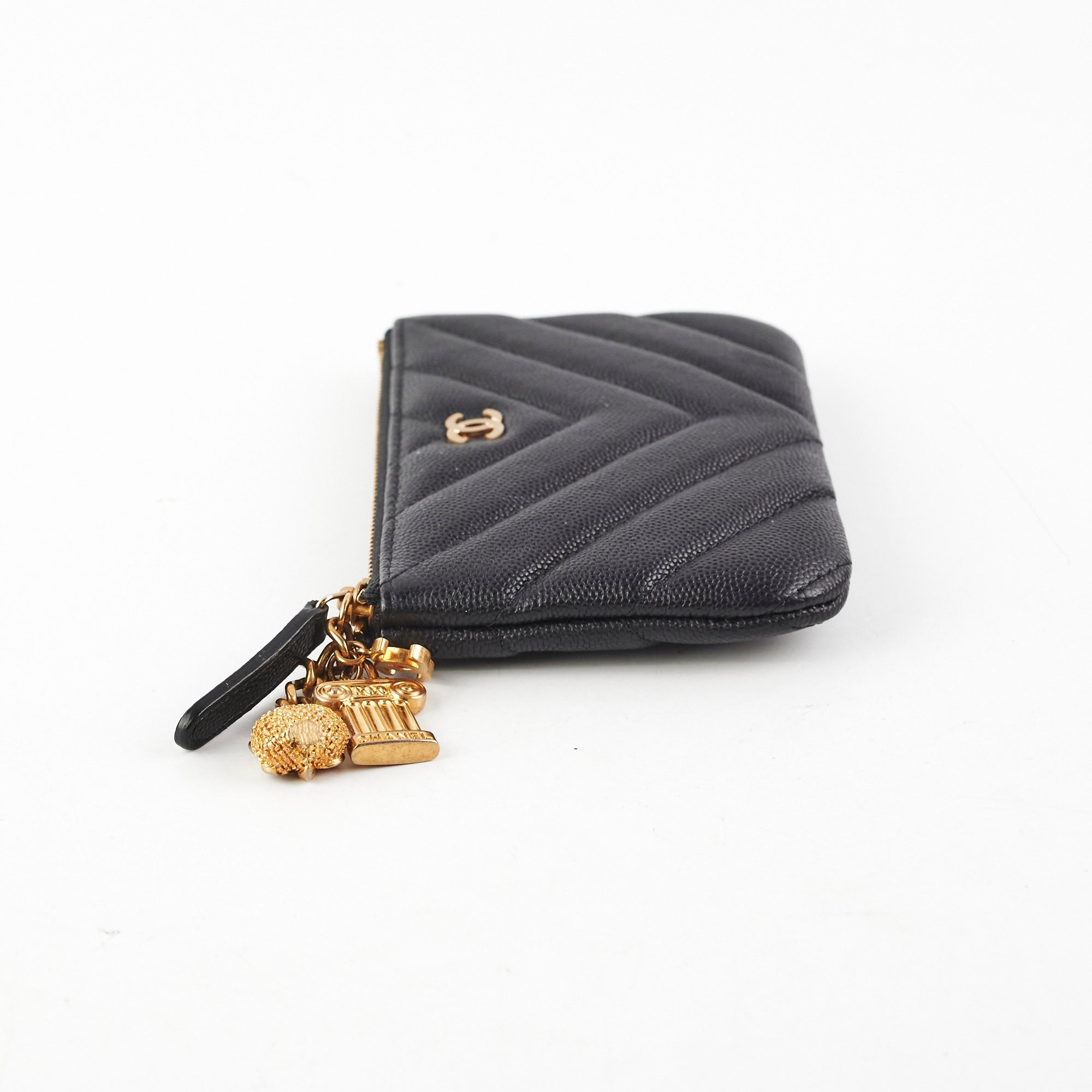 Chanel Seasonal O Case Caviar Black