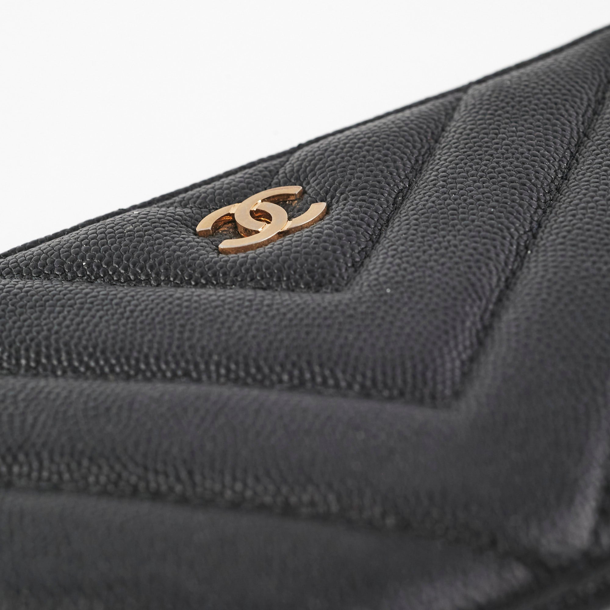 Chanel Seasonal O Case Caviar Black