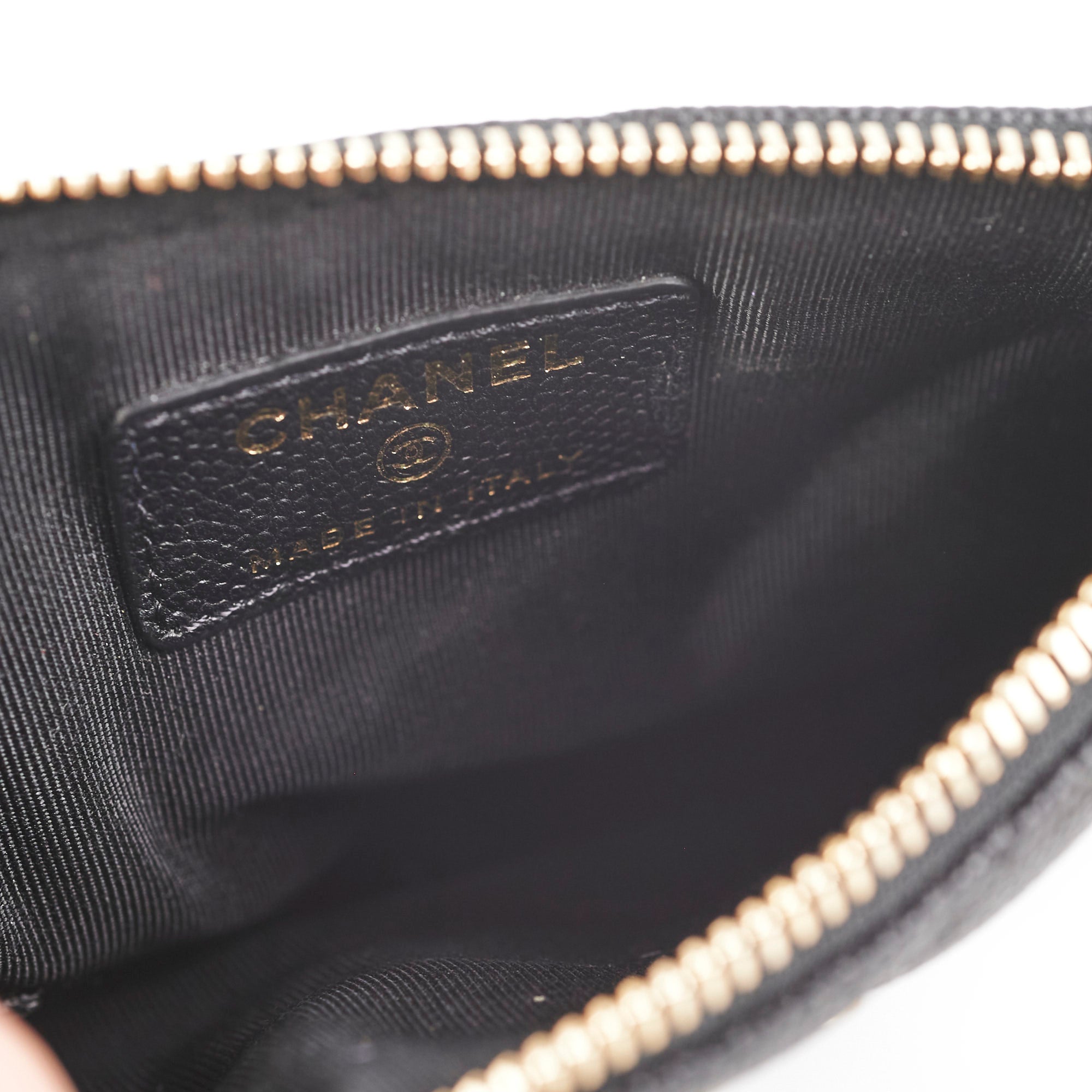 Chanel Seasonal O Case Caviar Black