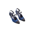 Chanel Bowtie Slingback Heels Navy