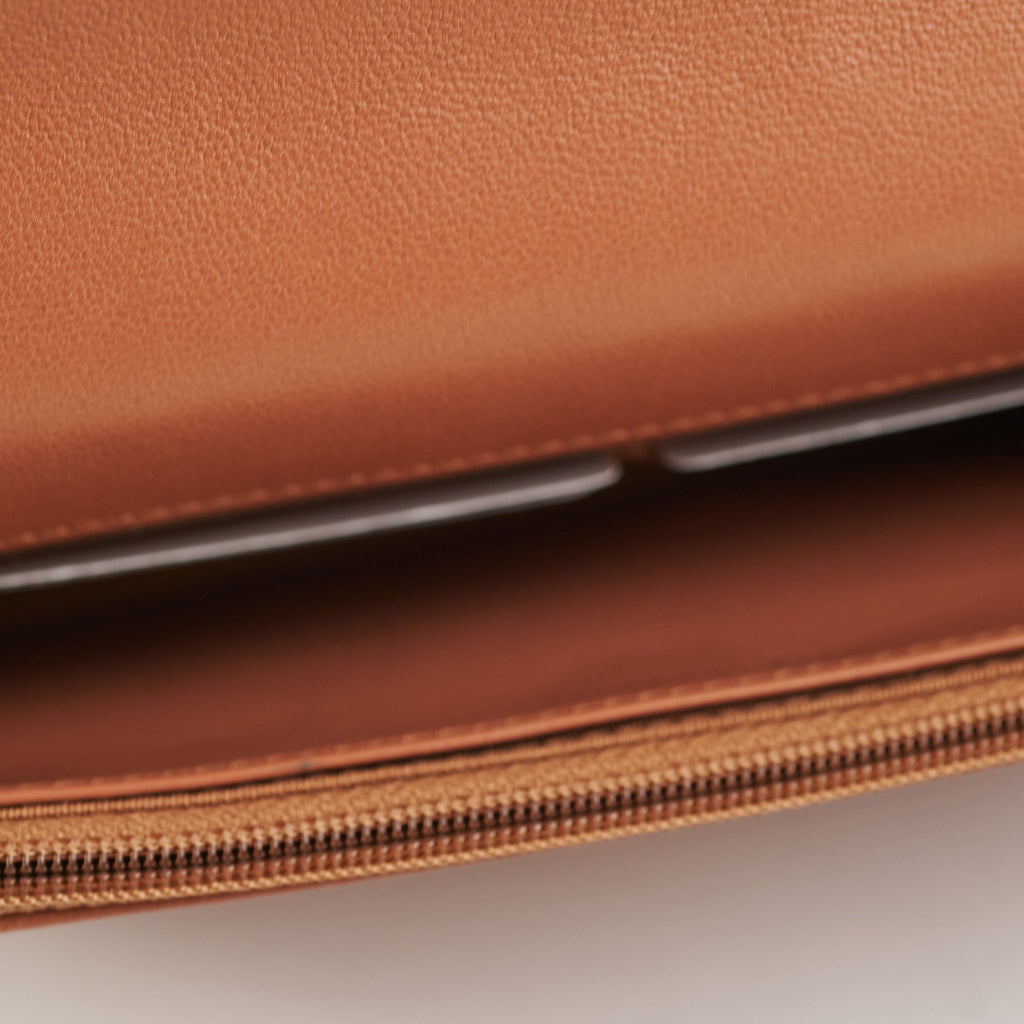 Chanel 19 Wallet on Chain WOC Lambskin Caramel
