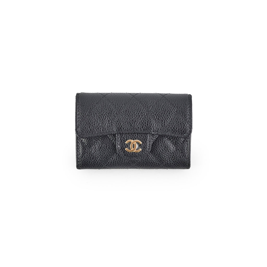 Chanel Caviar Cardholder Black