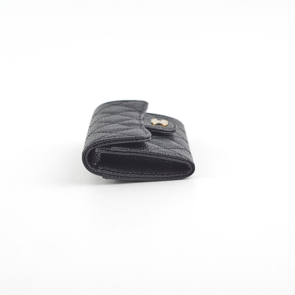Chanel Caviar Cardholder Black