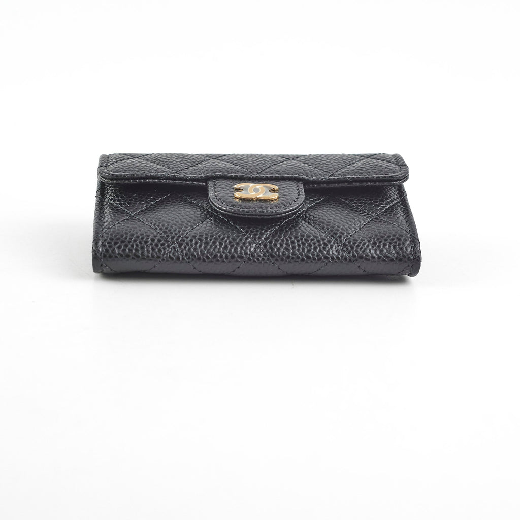 Chanel Caviar Cardholder Black