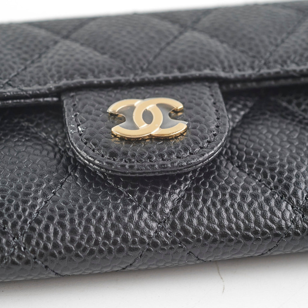 Chanel Caviar Cardholder Black