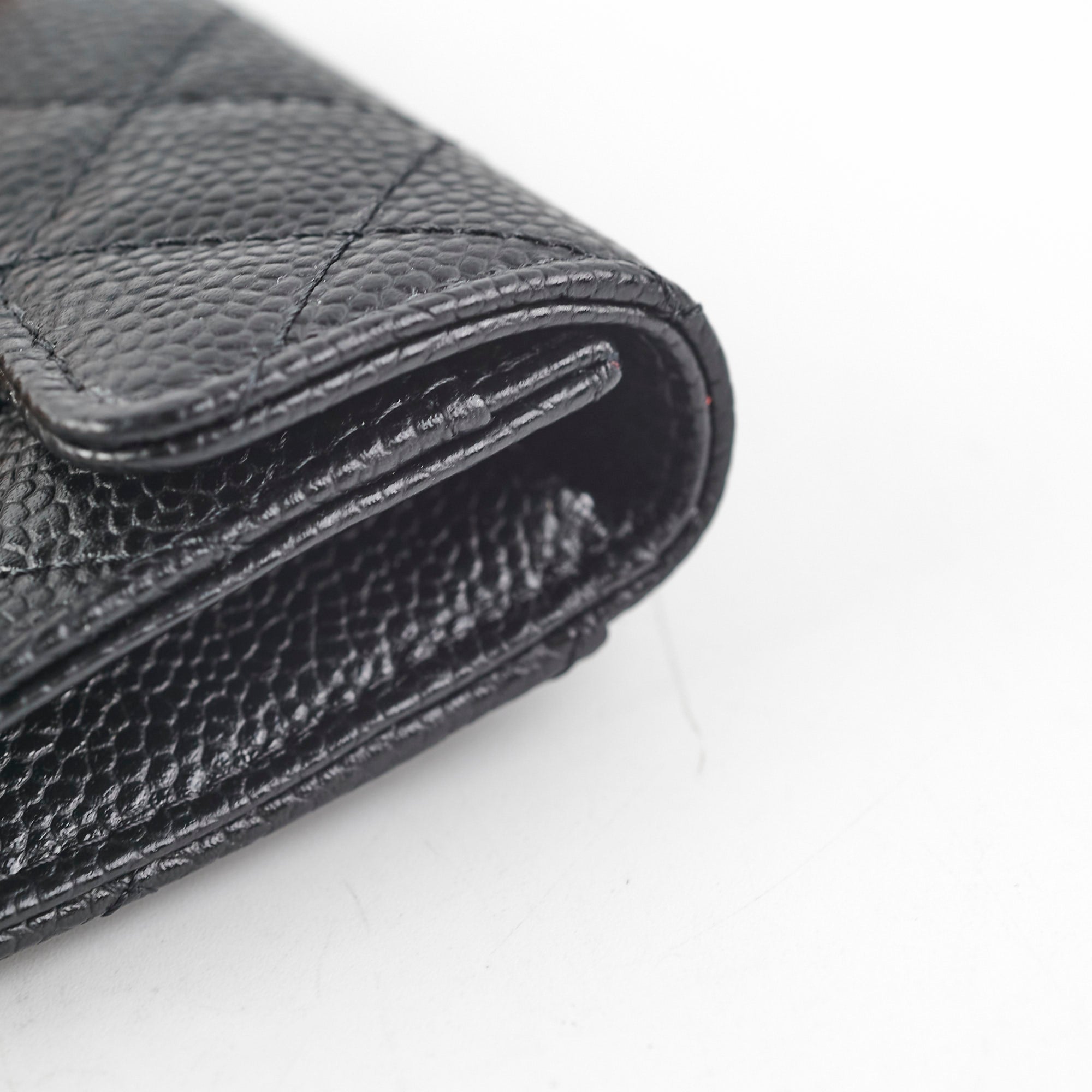 Chanel Caviar Cardholder Black