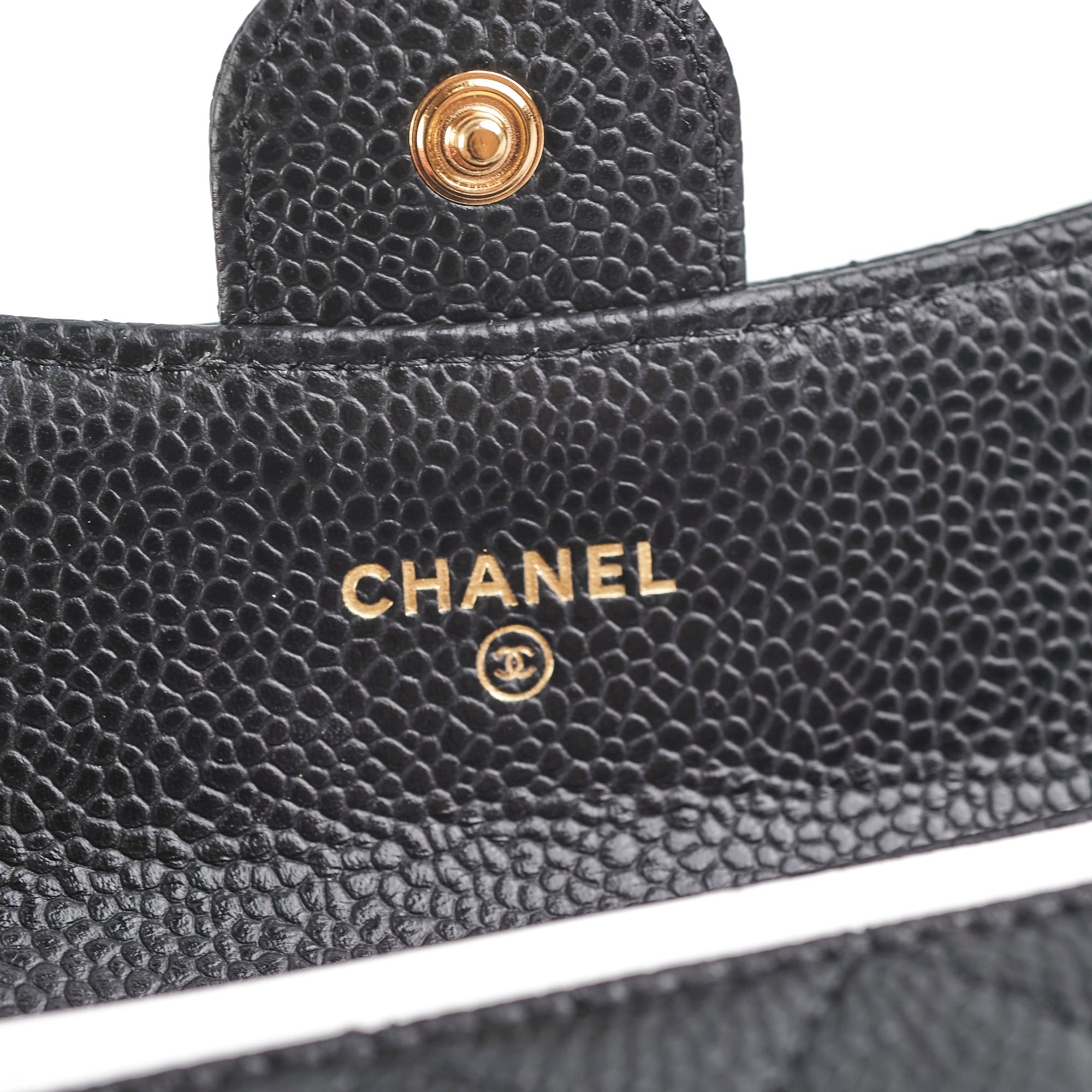 Chanel Caviar Cardholder Black