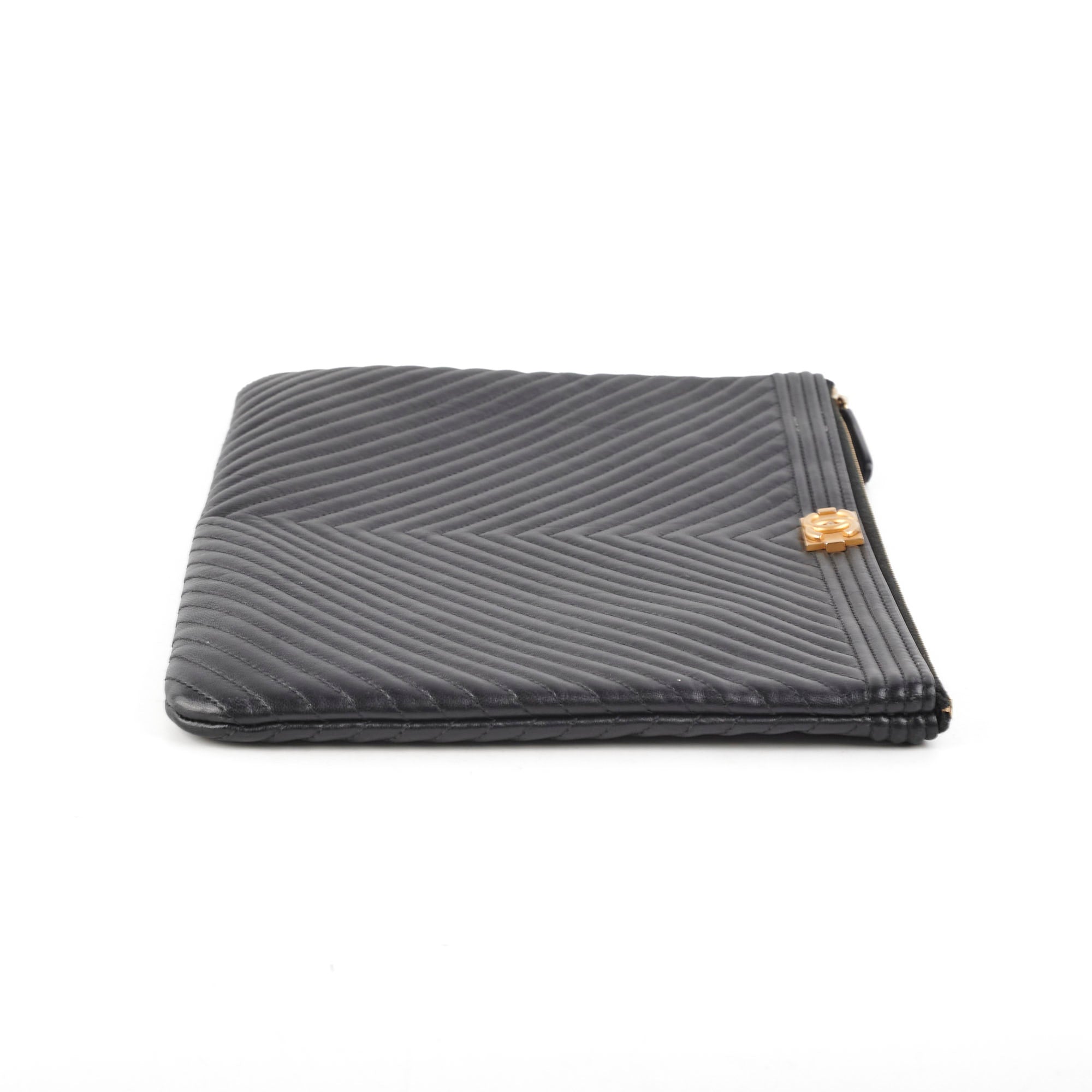 Chanel Large O Case Boy Black