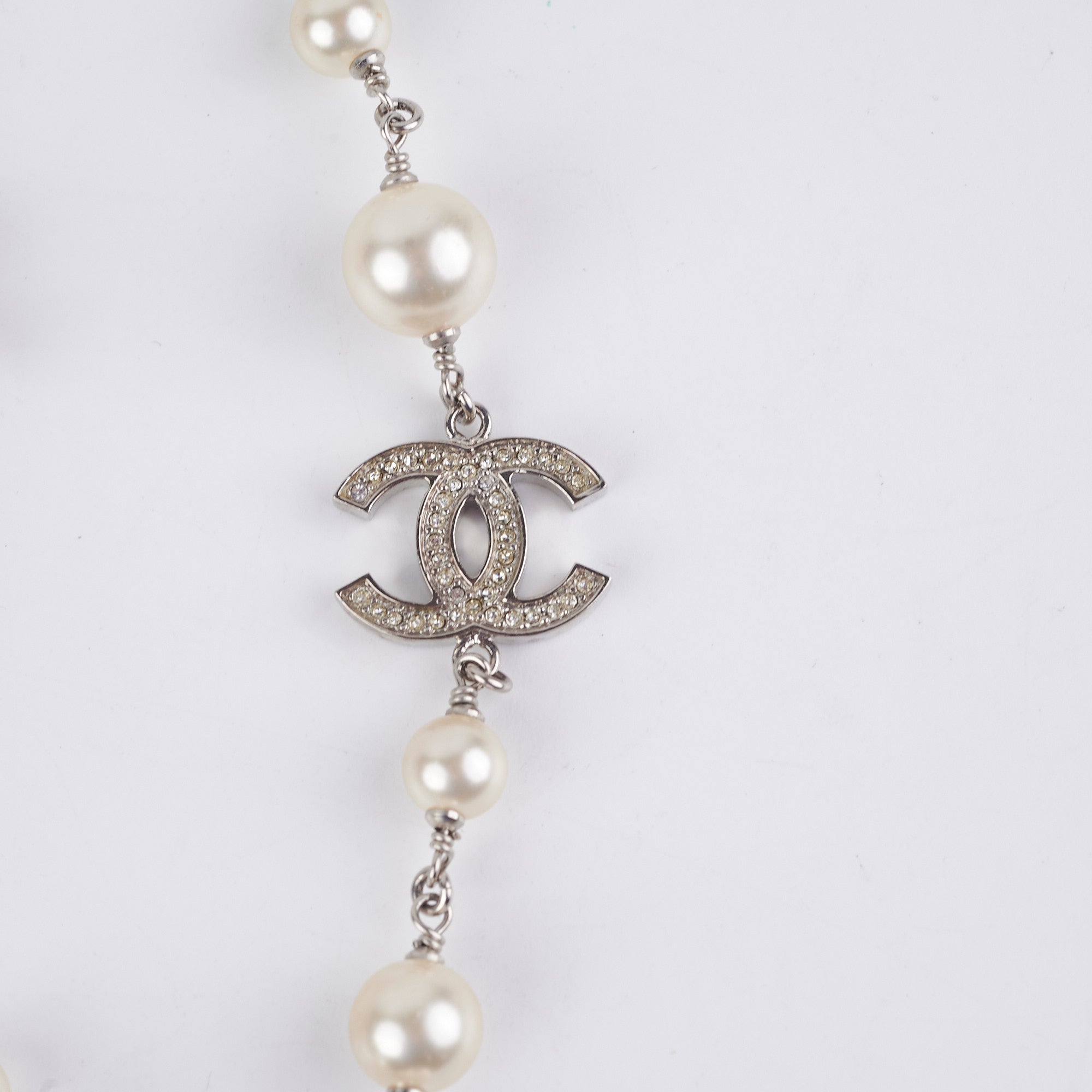 Chanel CC Pearls Long Necklace