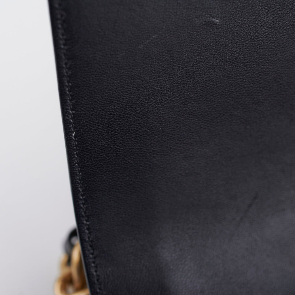 Chanel Old Medium Boy Black