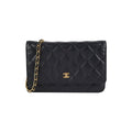 Chanel Caviar Wallet On Chain Woc Black