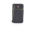 Chanel Caviar Vertical Vanity Case Black 31Series