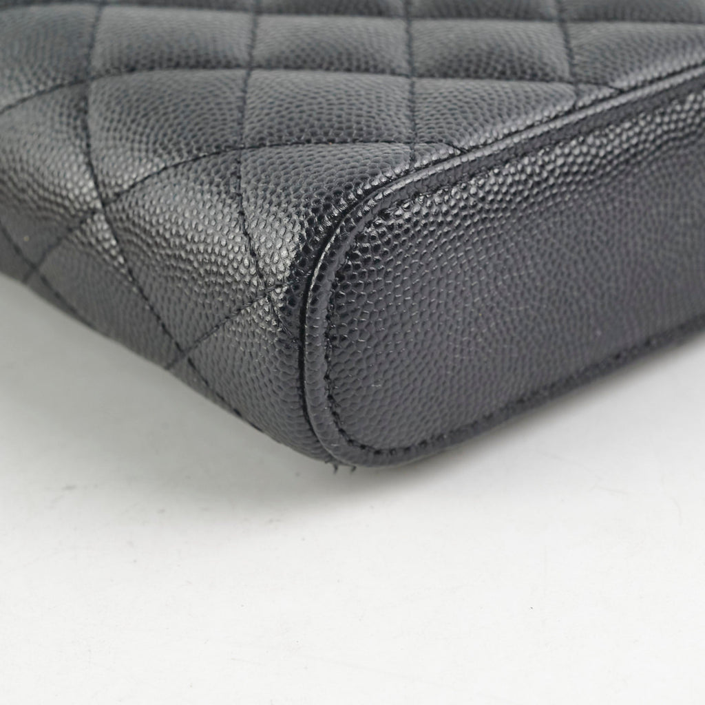 Chanel Caviar Vertical Vanity Case Black 31Series