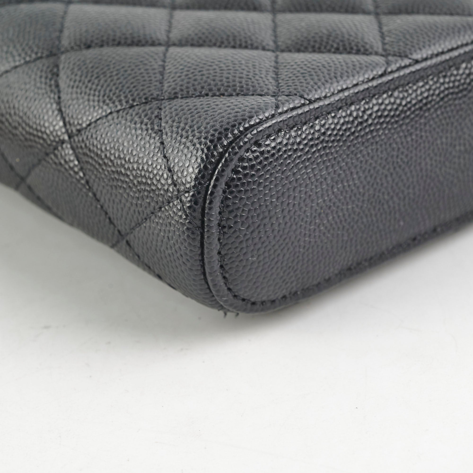 Chanel Caviar Vertical Vanity Case Black 31Series