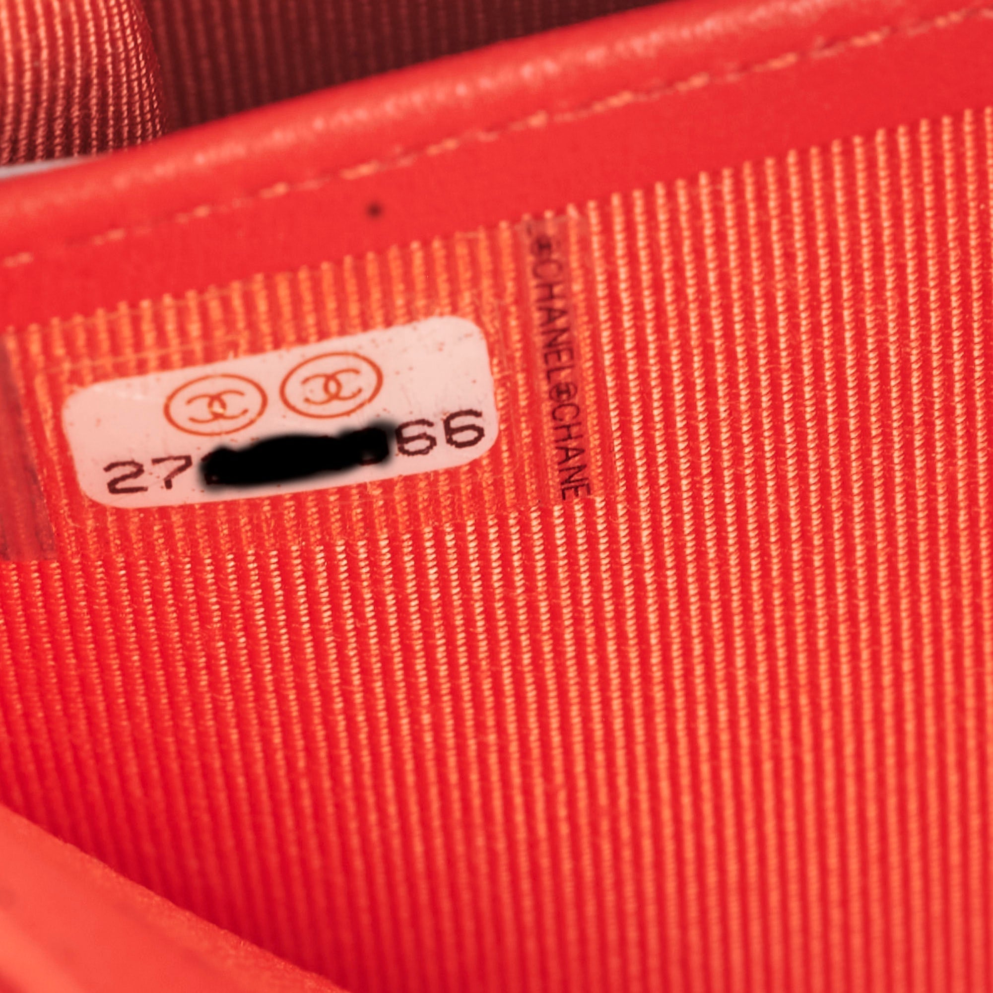 Chanel Lambskin Long Wallet Red