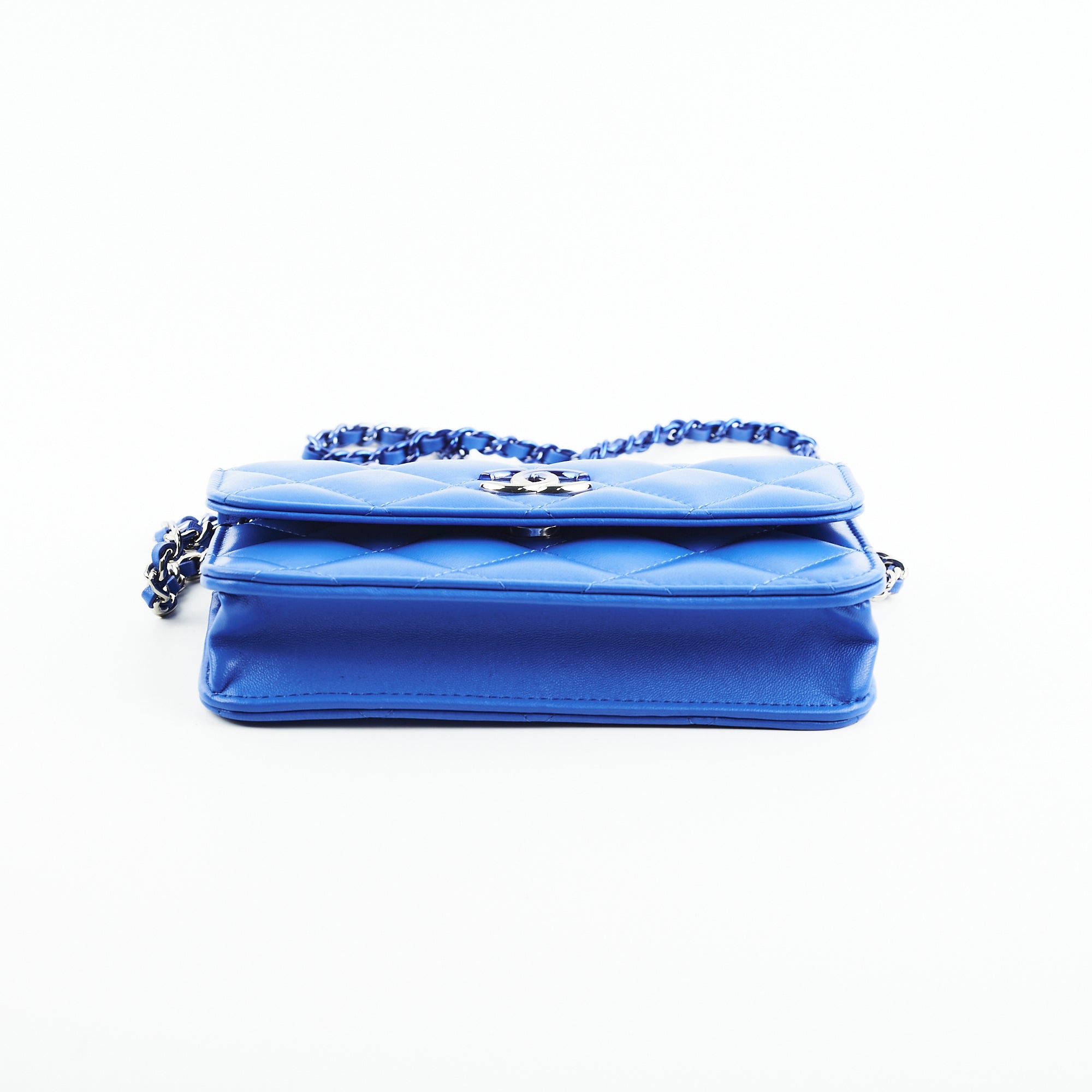 Chanel Mini Seasonal Flap Bag Lambskin Blue