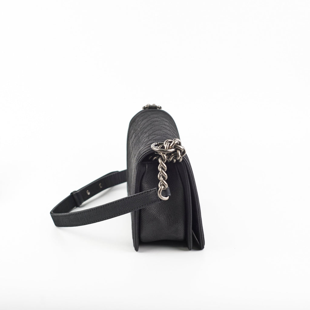 Chanel Old Medium Boy Black