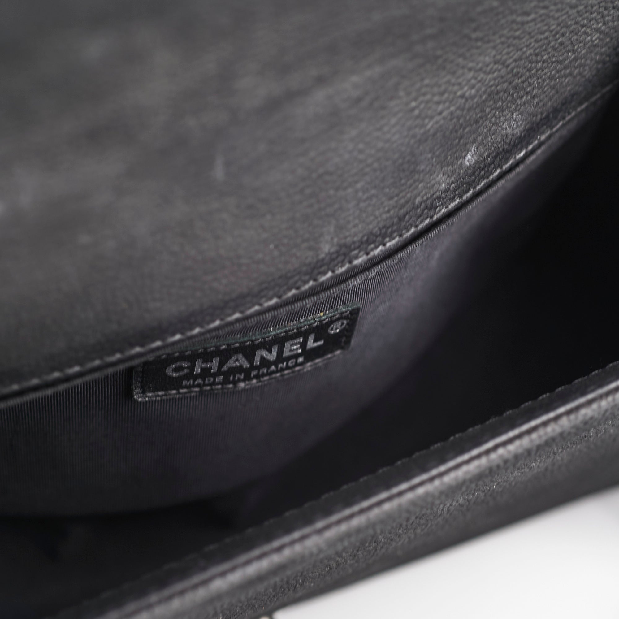Chanel Old Medium Boy Black