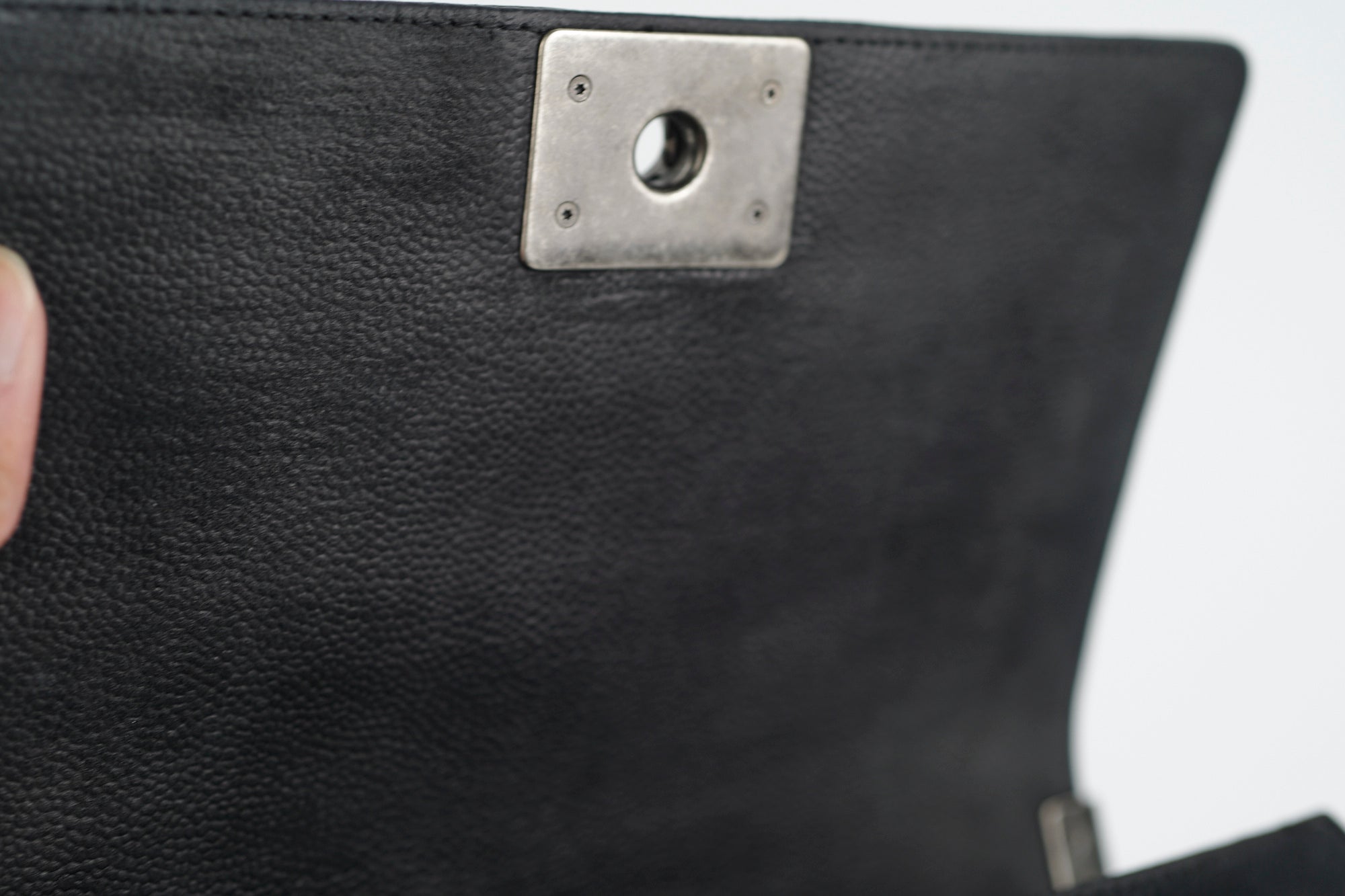 Chanel Old Medium Boy Black