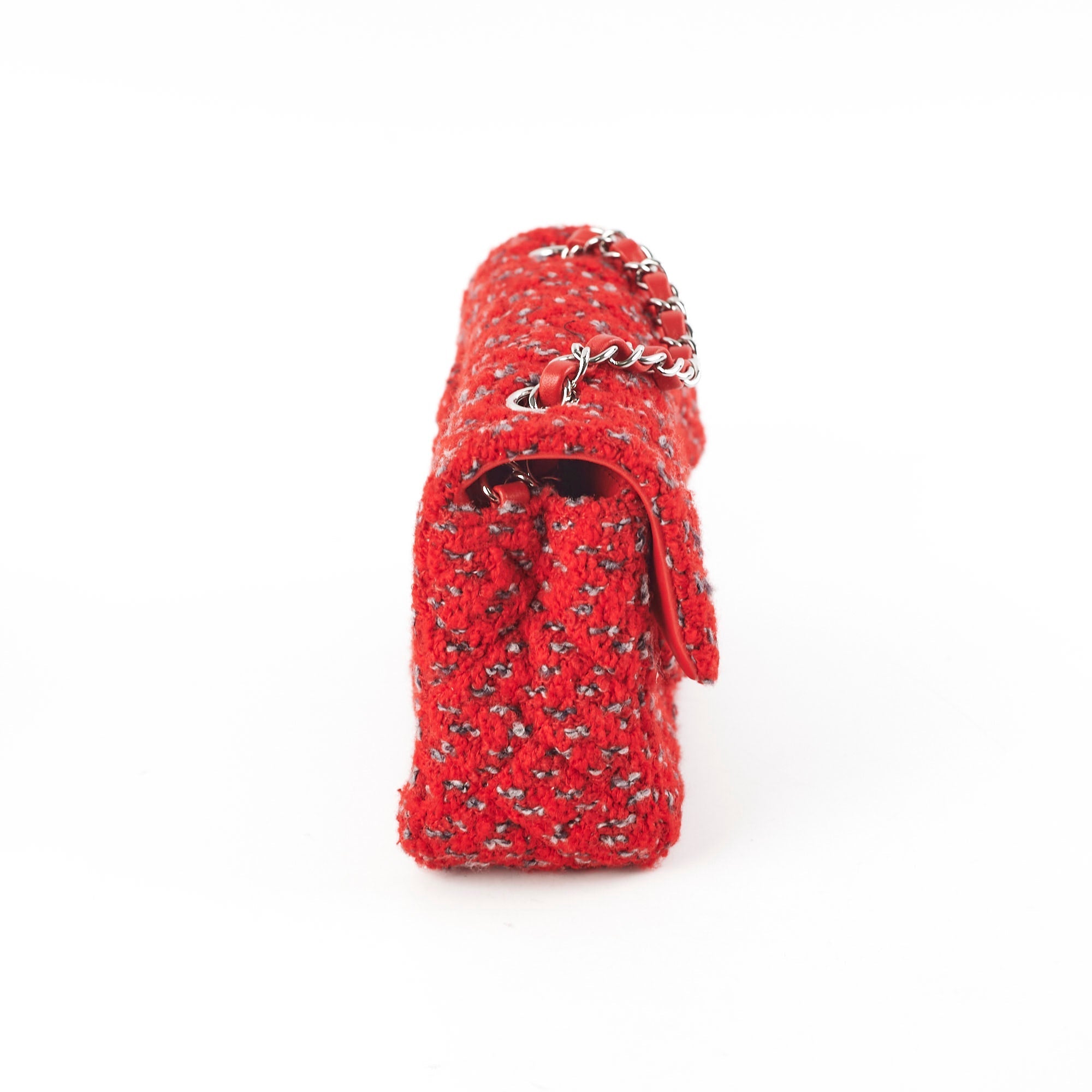 Chanel Tweed Mini Rectangular Red