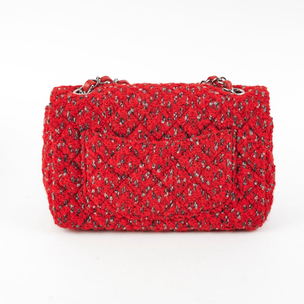 Chanel Tweed Mini Rectangular Red