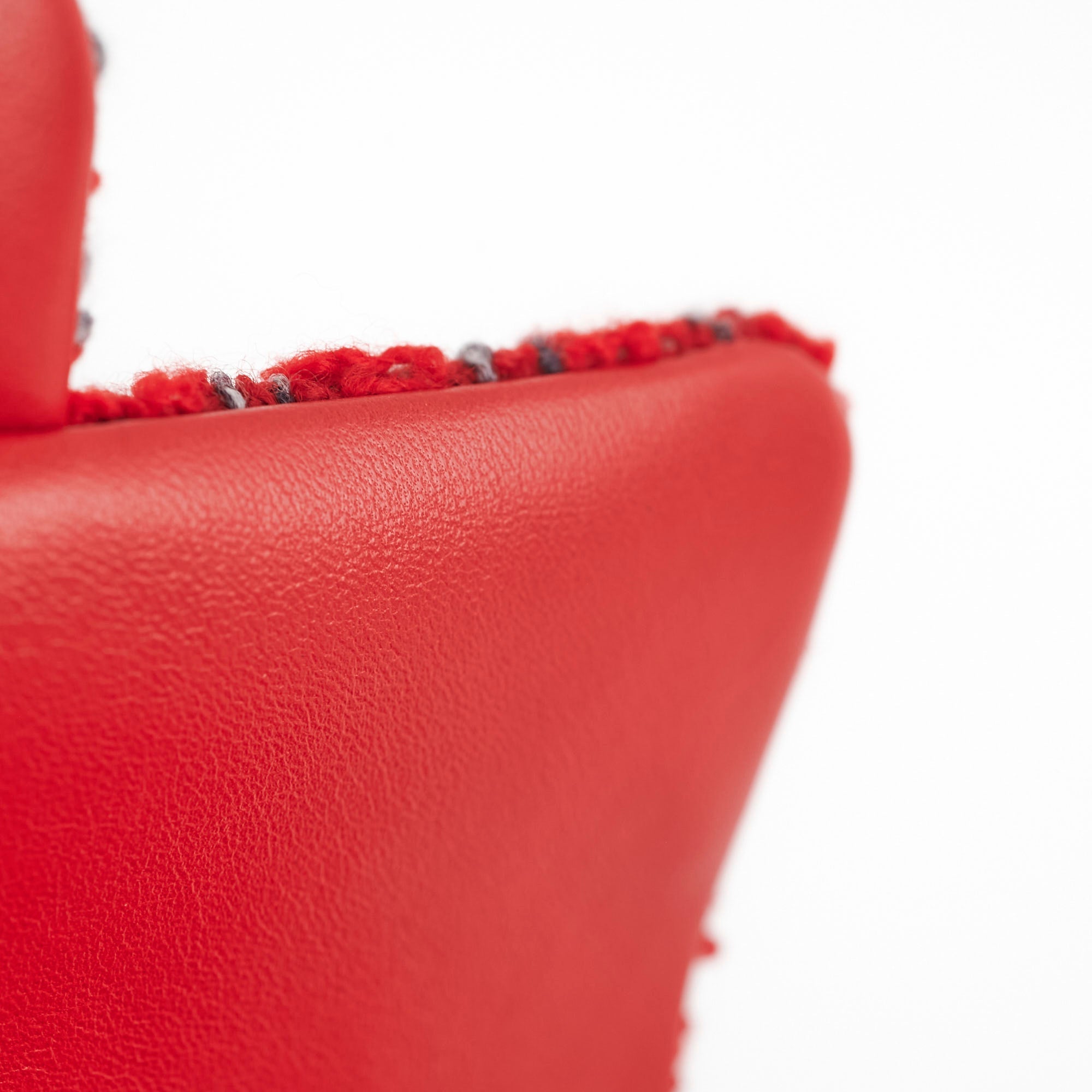 Chanel Tweed Mini Rectangular Red