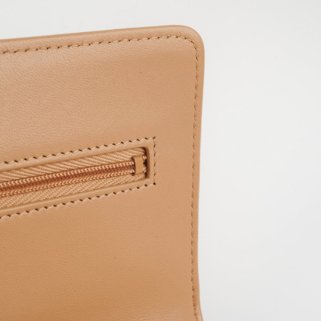 Chanel Lambskin Beige Wallet On Chain WOC