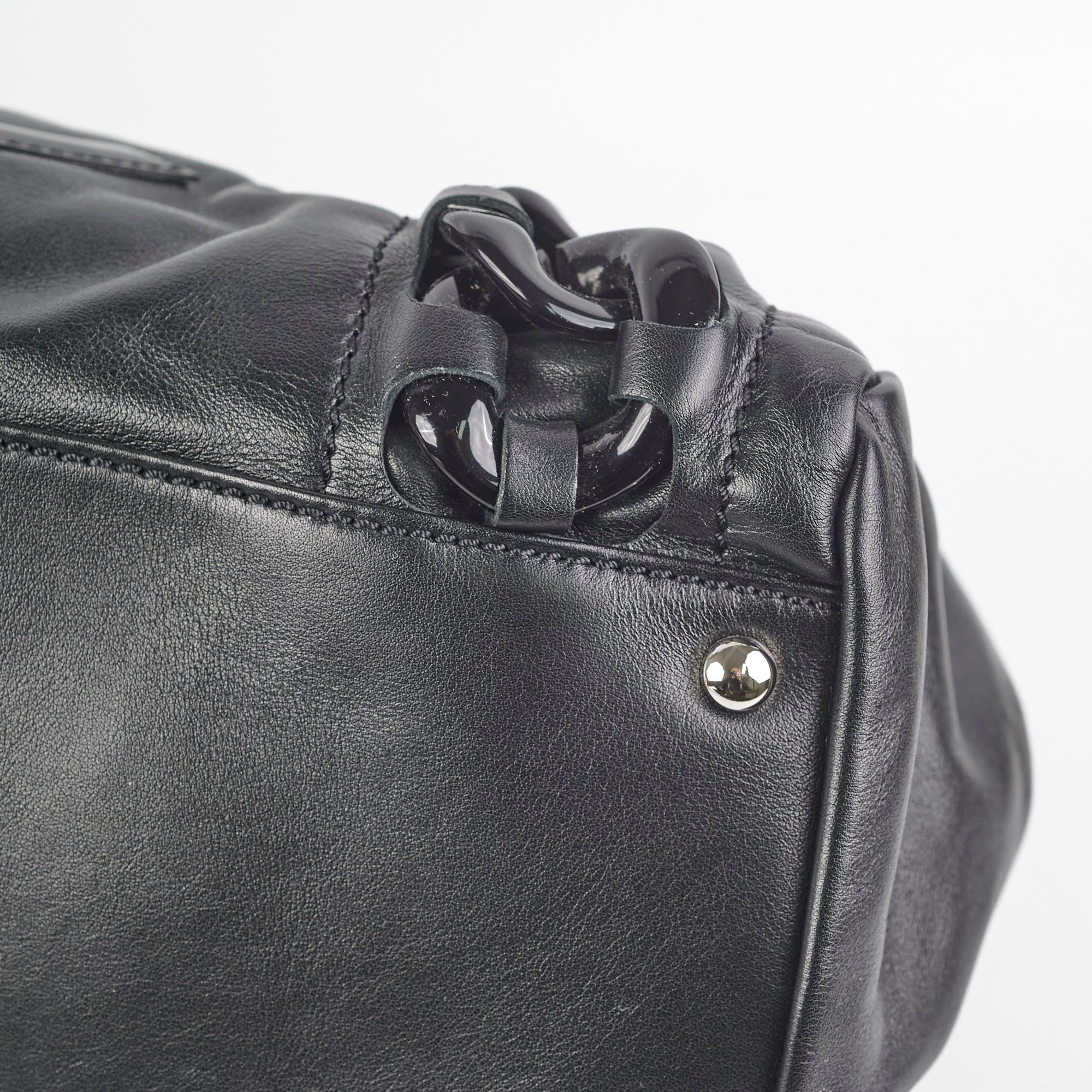 Chanel Resin Modern Chain Tote Black