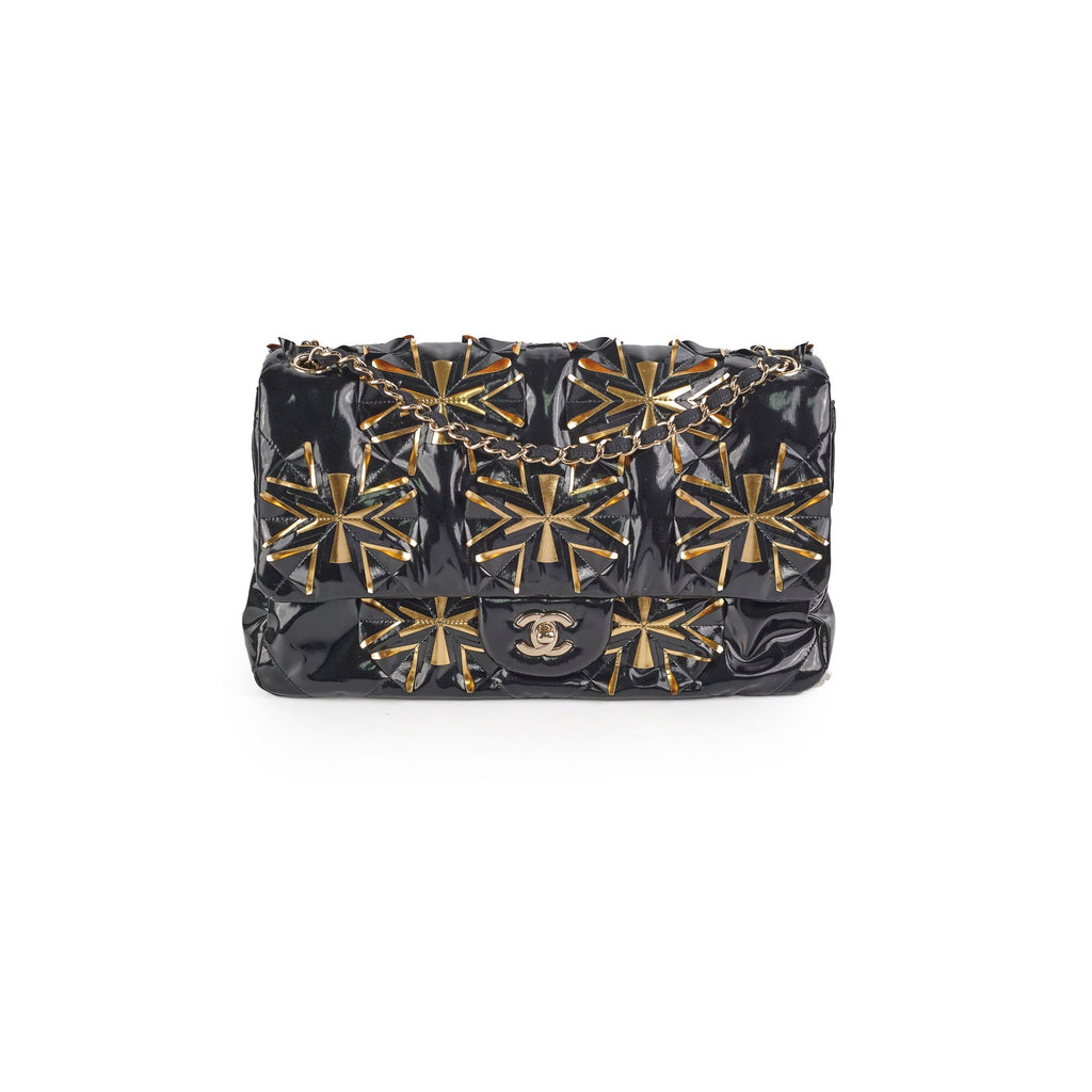 Chanel Seasonal Flap Jumbo Black Bag- Series 29