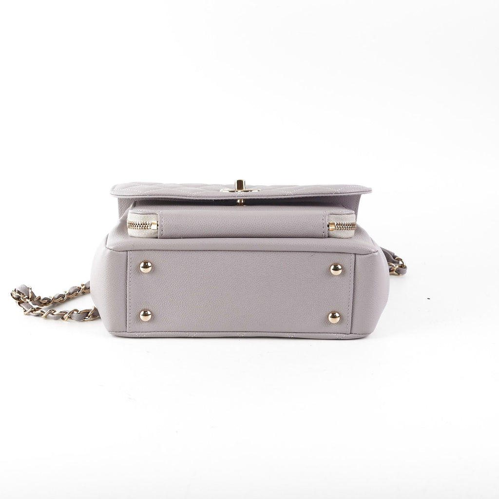 Chanel Small Affinity Caviar Grey Microchip 2022