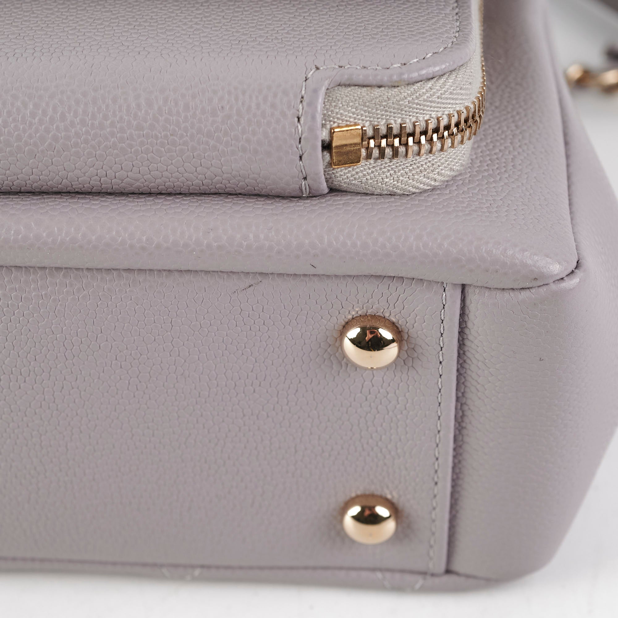 Chanel Small Affinity Caviar Grey Microchip 2022
