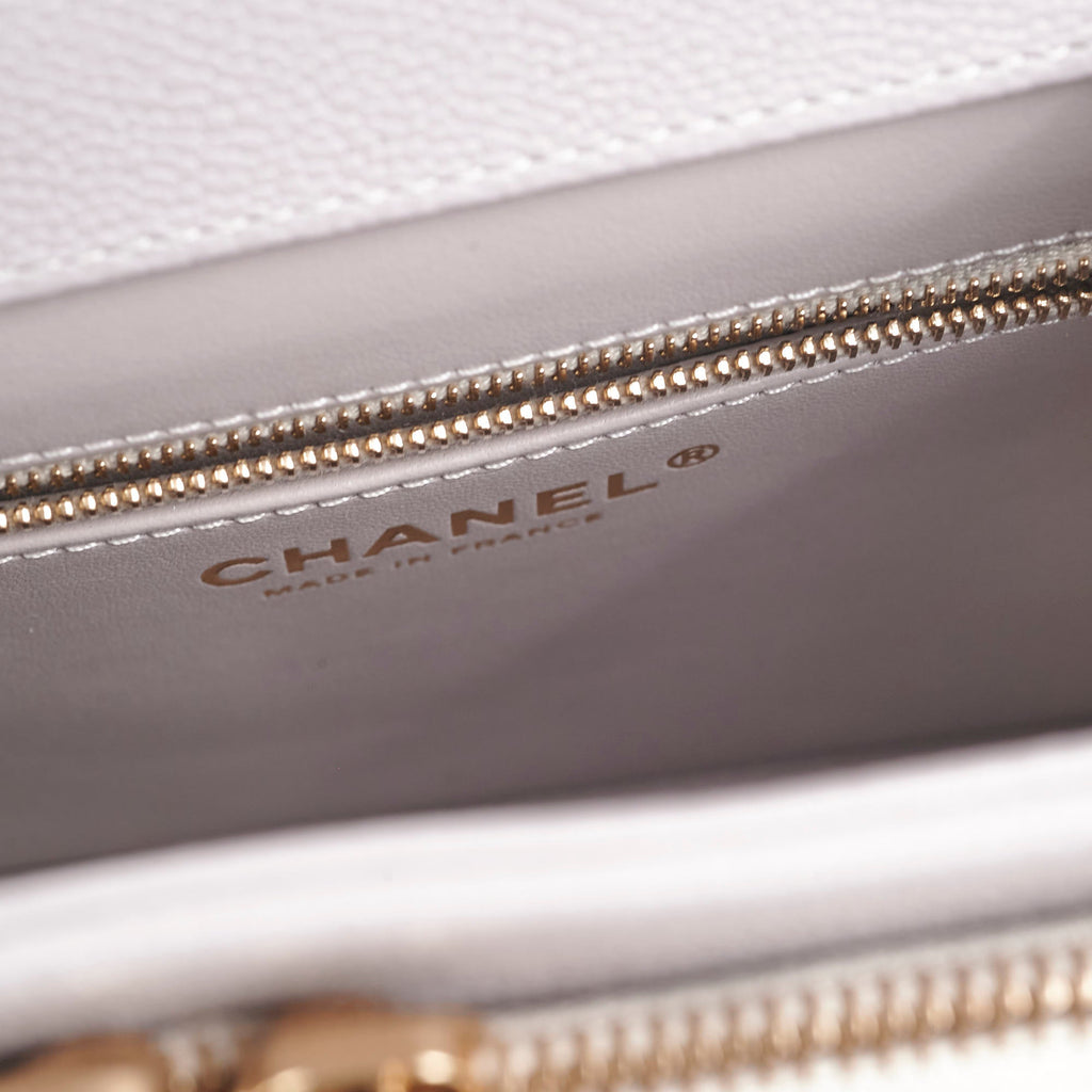 Chanel Small Affinity Caviar Grey Microchip 2022