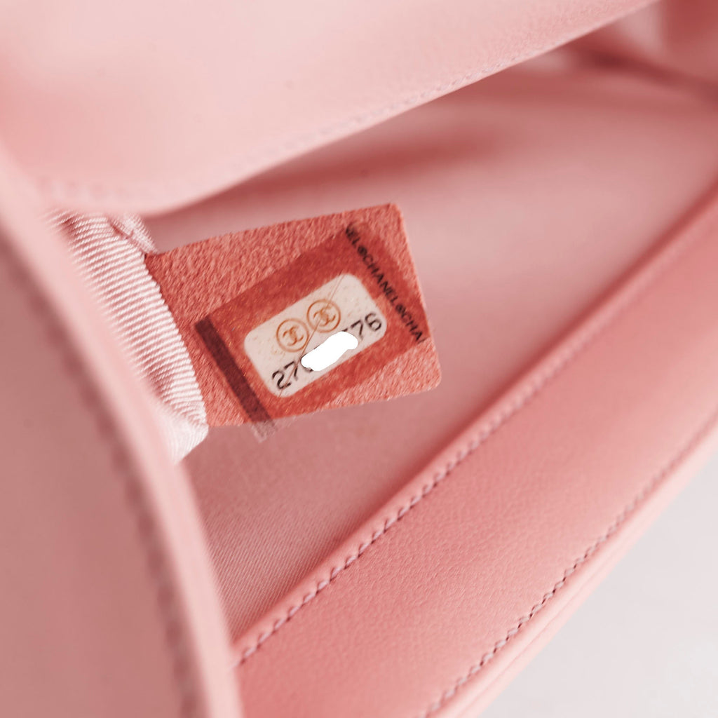Chanel Old Medium Boy Pink Lambskin