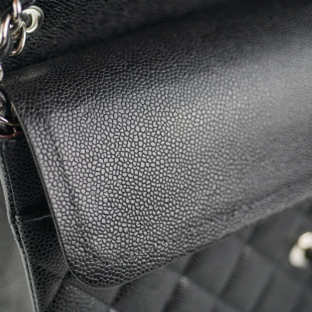 Chanel Jumbo Caviar Bag Black
