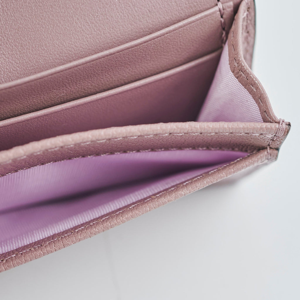 Christian Dior Saddle Bloom Card Holder Pink