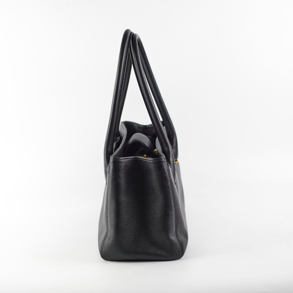 Chanel Cerf Tote Cavair Black