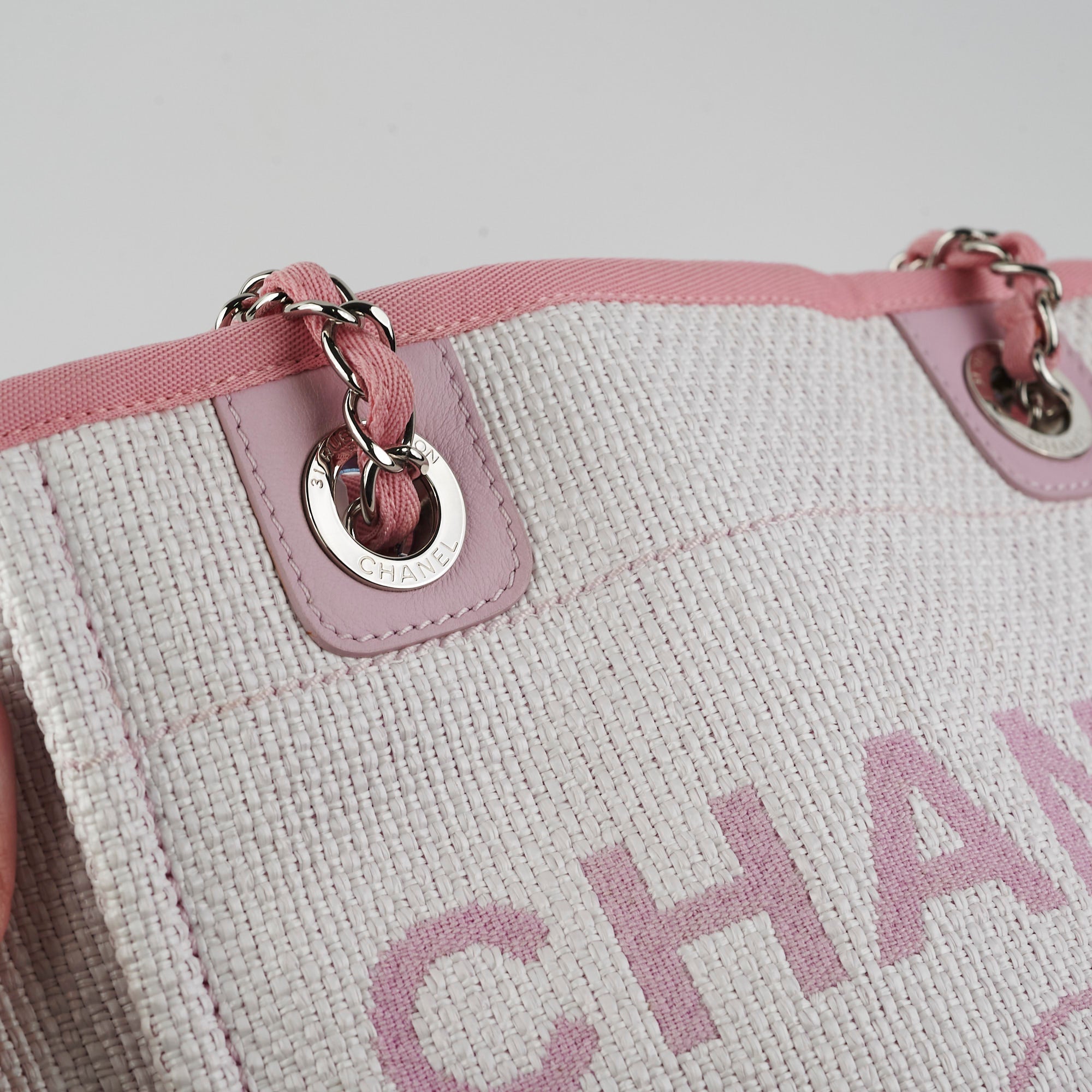 Chanel Deauville Small Tote Pink