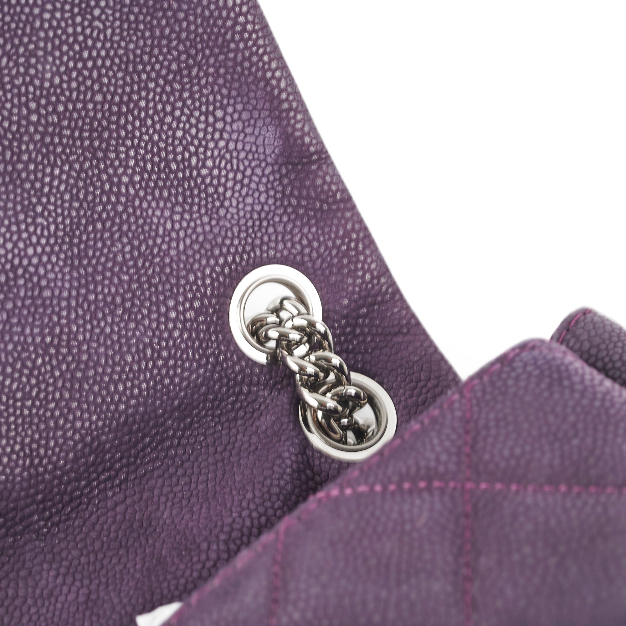 Chanel Seasonal Flap Caviar Purple