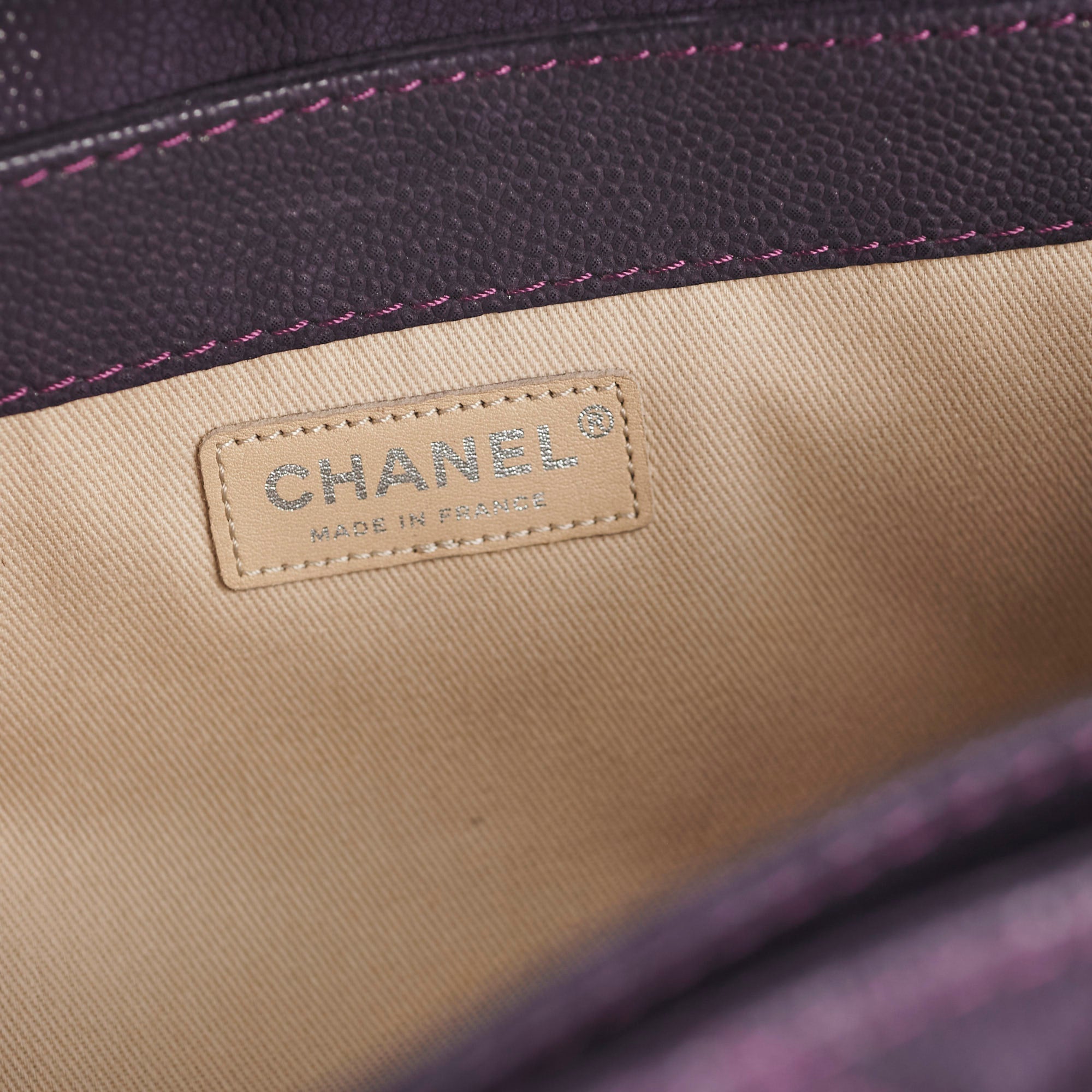 Chanel Seasonal Flap Caviar Purple