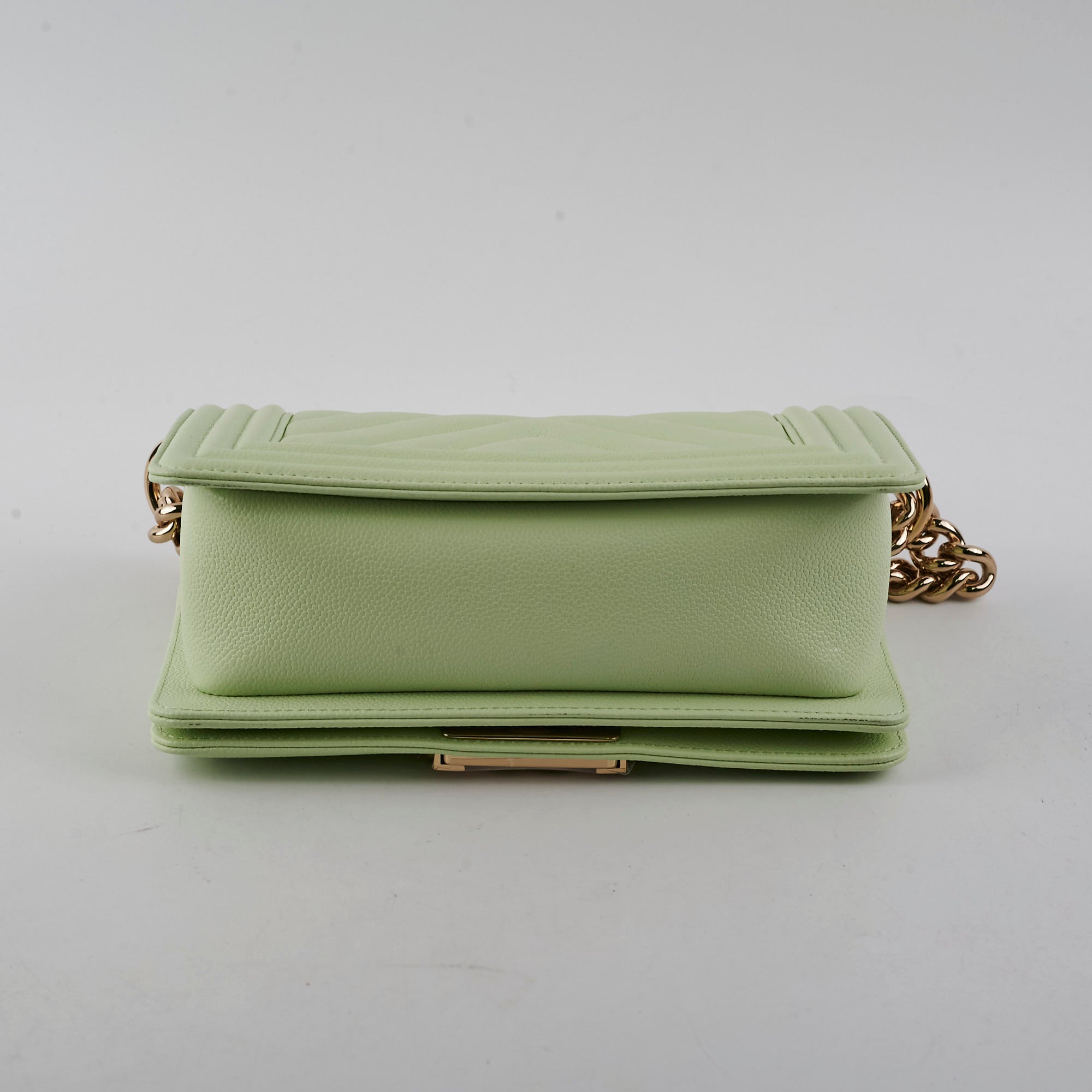 Chanel Caviar Boy Small Light Green (2022)
