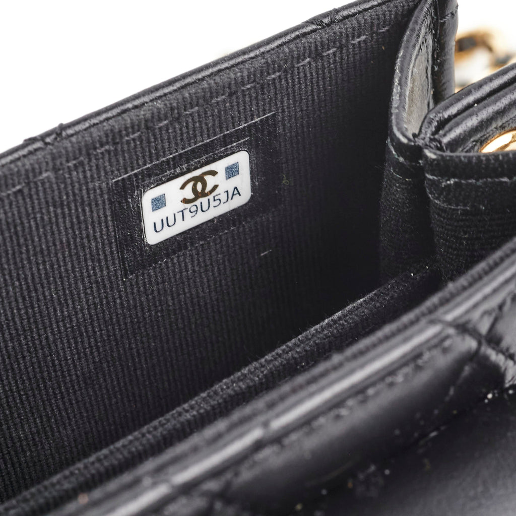 Chanel Micro Crossbody Bag Black