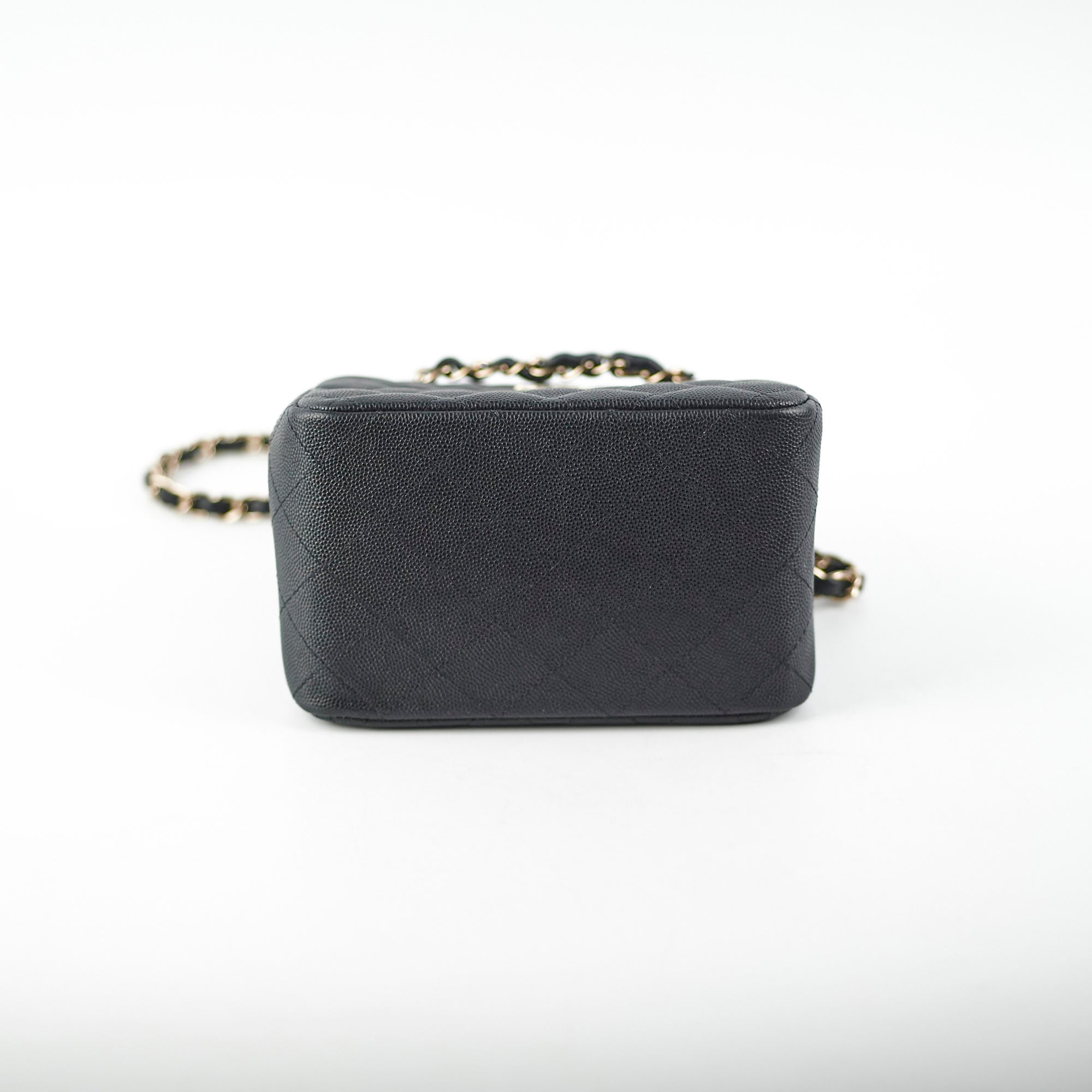 Chanel Seasonal Mini Tote Caviar Black