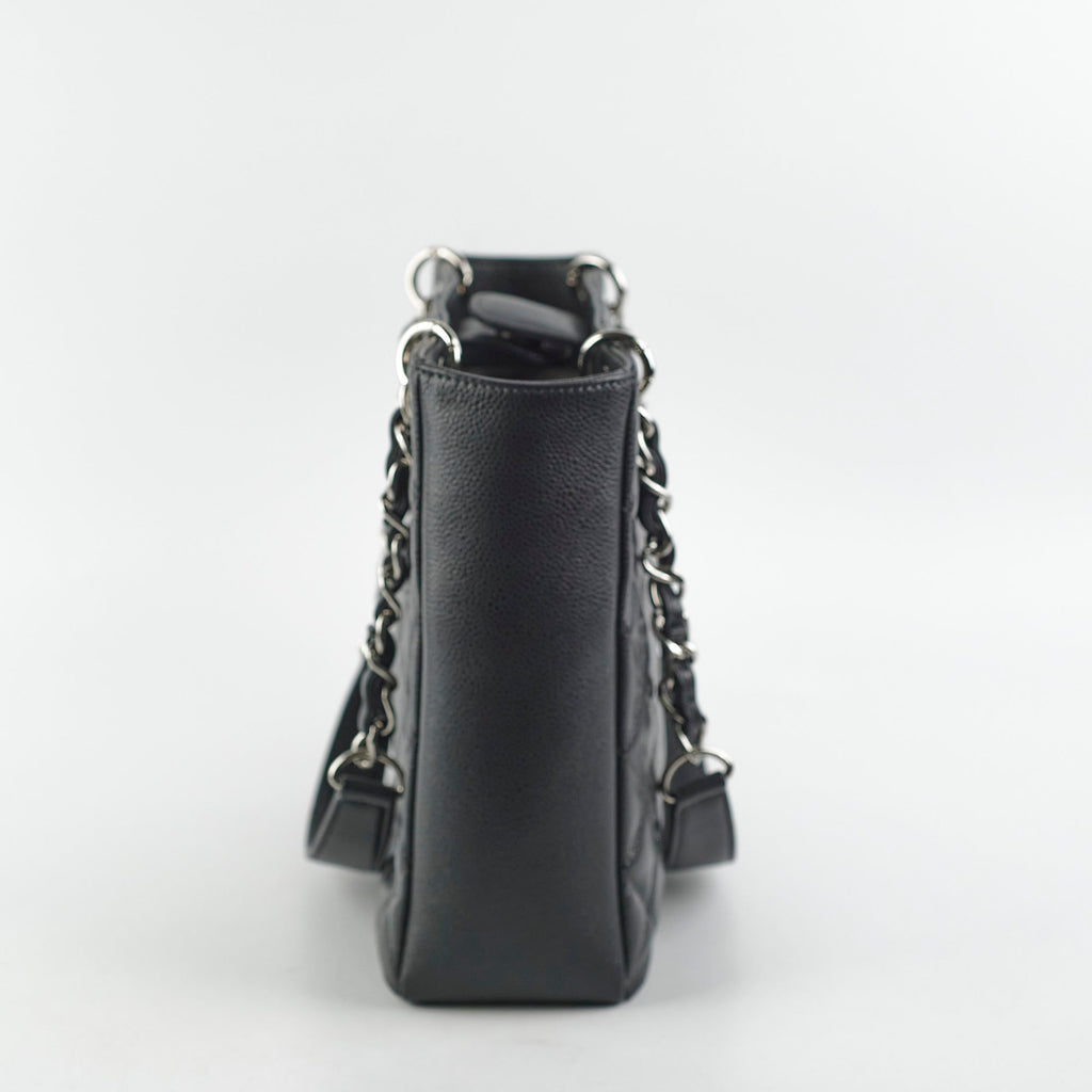 Chanel Caviar PST Petite Shopping Tote Black